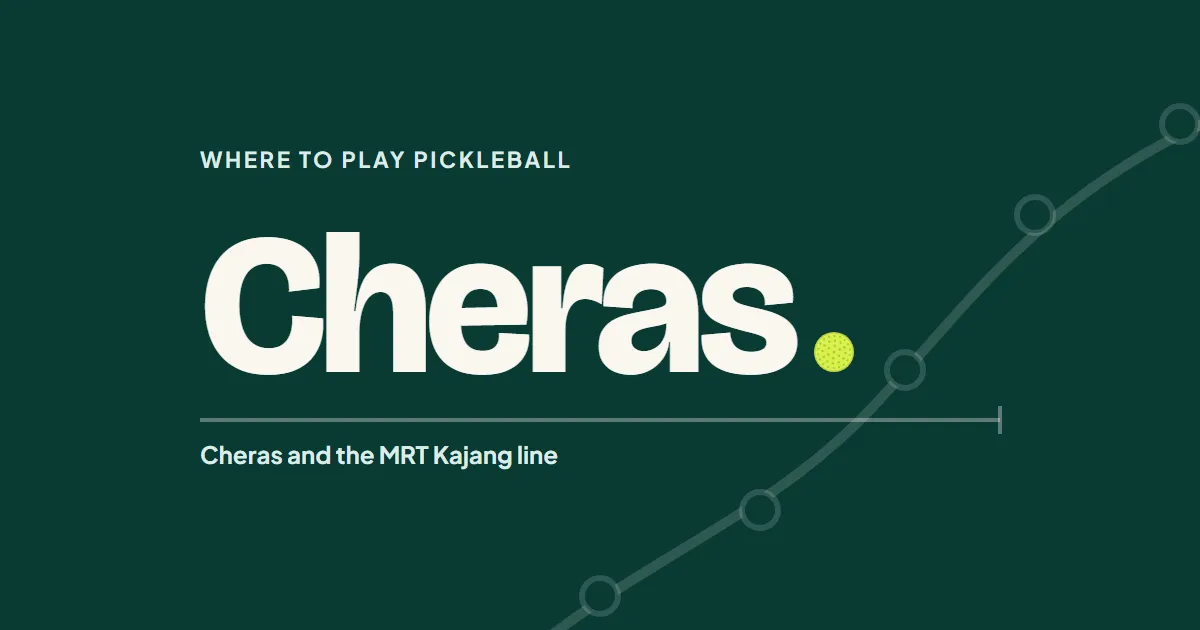 The word Cheras set large on dark green, with an MRT line and its stations drawn faintly behind