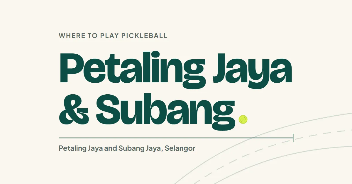The words Petaling Jaya and Subang set large on cream, with a highway sweeping faintly behind