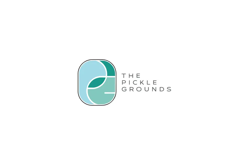 The Pickle Grounds logo: a rounded teal and light-blue emblem beside the words 'The Pickle Grounds' in grey capitals